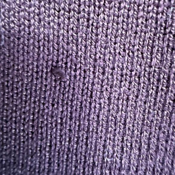 Peruvian Connection Dark Burgundy Sweater Dress SZ L Cotton Cozy Midi - Picture 9 of 9